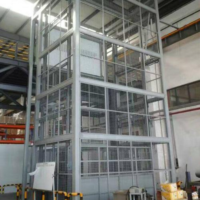 五莲导轨式升降平台货梯